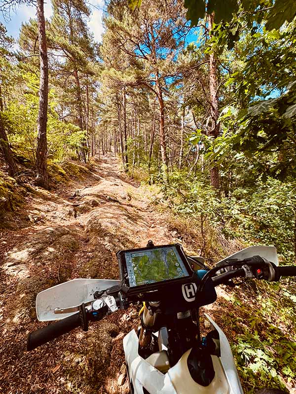 Reconnaissance d'un tracé d'enduro en Haute-Loire