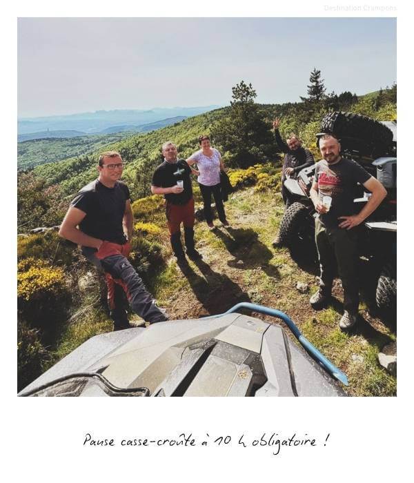 Petite pause avec vue sur le panorama Ardéchois