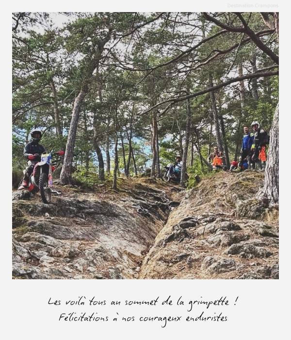 Au sommet de cette aventure technique et sportive en enduro