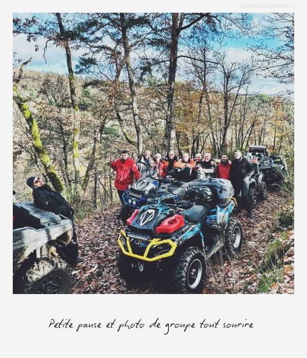 Petite pause et photo de groupe tout sourire
