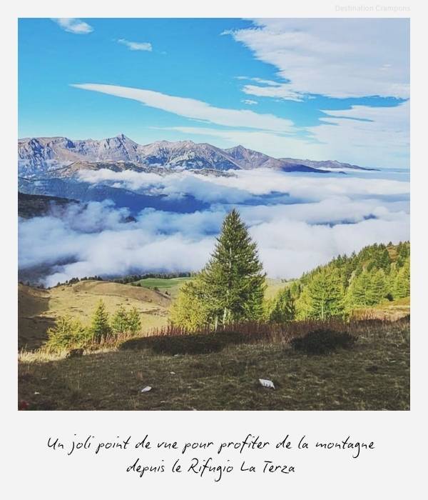 Polaroid aventure en Italie : "Un joli point de vue pour profiter de la montagne depuis le Rifugio La Terza"