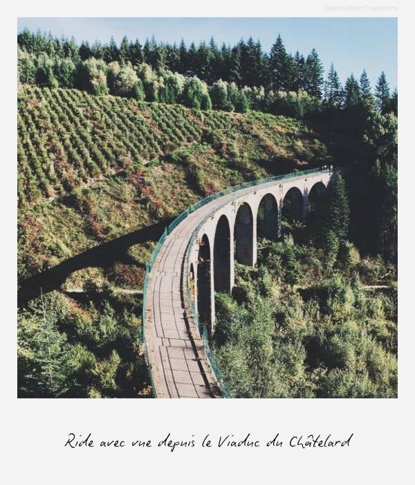 Polaroid randonnée Beaujolais-Bourgogne : "Ride avec vue depuis le Viaduc du Châtelard"