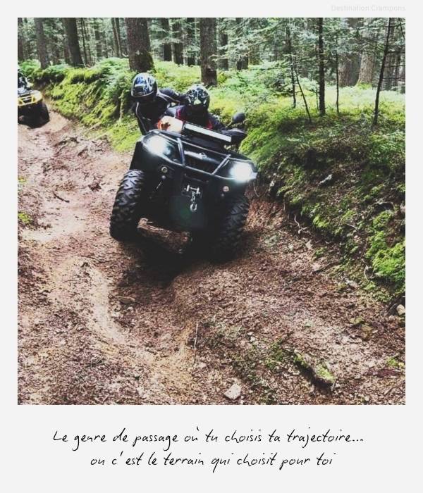 Polaroid week-end en Haute-Loire : "Le genre de passage où tu choisis ta trajectoire... ou c'est le terrain qui choisit pour toi"