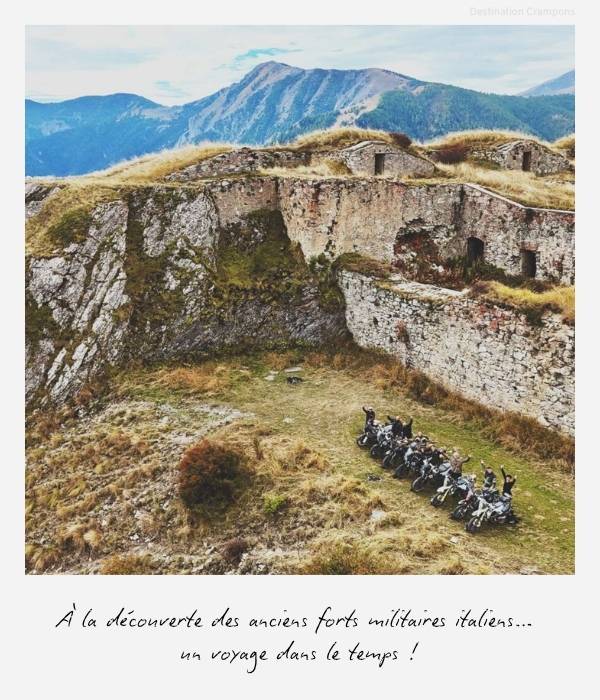 Polaroid randonnée Haute Route du Sel : "À la découverte des anciens forts militaires italiens... un voyage dans le temps !"