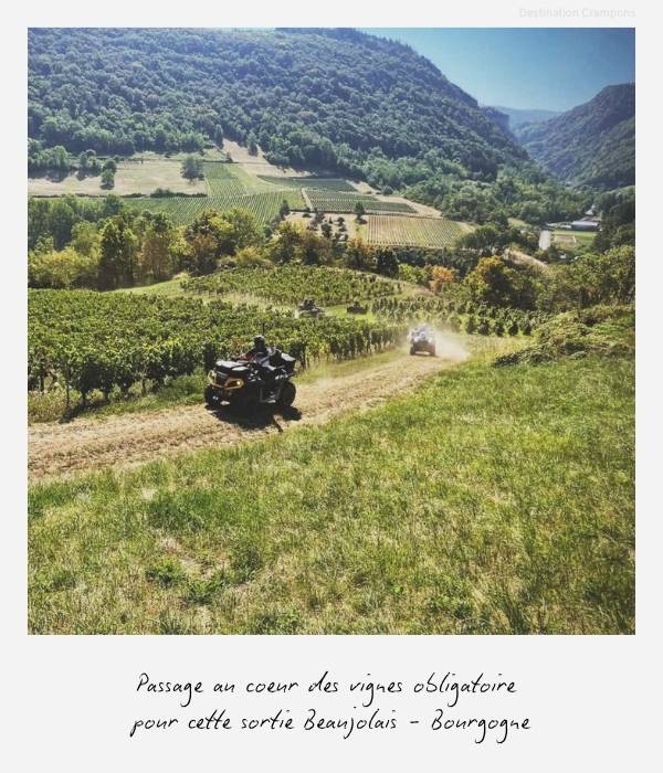 Polaroid week-end Ride & Grand Cru : "Passage au coeur des vignes obligatoire pour cette sortie Beaujolais - Bourgogne"