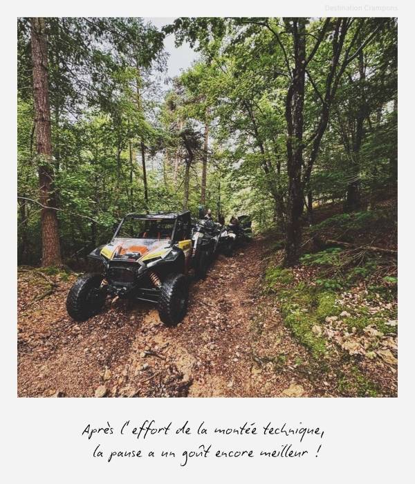 Polaroid randonnée Auvergne : "Après l'effort de la montée technique, la pause a un goût encore meilleur !"