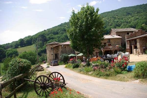 Vue du gîte pour le week-end Beaujolais-Bourgogne
