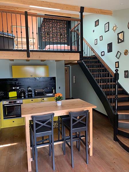 Vu de l'intérieur de l'un des logement